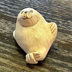 Vintage Artesania Rinconada Ceramic Arctic Seal Pup Figurine